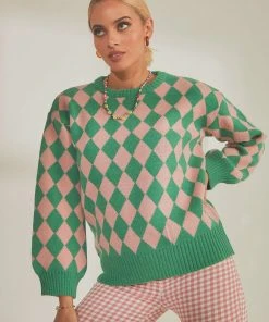 Peppermayo Main Event Sweater - Green New & Most Loved