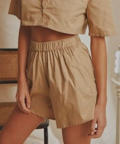 National Breast Cancer Foundation X Peppermayo New & Most Loved Style Scenes Short - Taupe