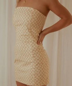 Peppermayo Exclusive New & Most Loved Elsa Tube Mini Dress - Neutral Check 10 Peppermayo Exclusive New & Most Loved Elsa Tube Mini Dress - Neutral Check