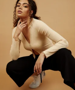 Peppermayo Aim High Knit Top - Cream