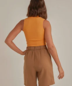 Peppermayo Summers Here Knit Top - Mustard