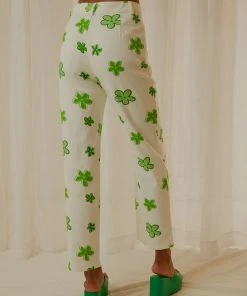 Peppermayo Exclusive Keep Your Heart Pants - Green Wild Poppies 11 Peppermayo Exclusive Keep Your Heart Pants - Green Wild Poppies