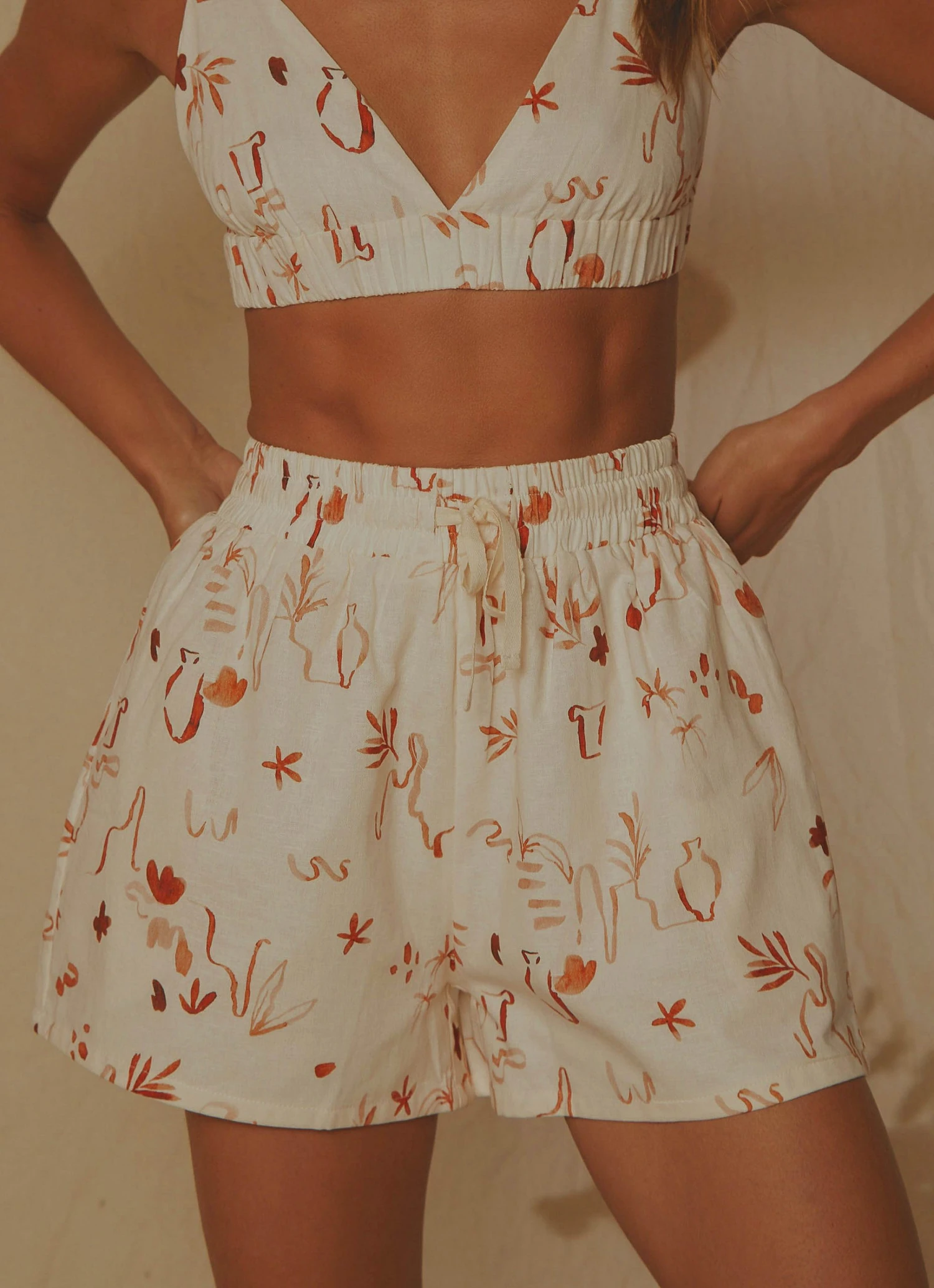 Peppermayo Exclusive New & Most Loved Raffi Linen Shorts - Safari 5 Peppermayo Exclusive New & Most Loved Raffi Linen Shorts - Safari