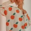 Peppermayo New & Most Loved Pick Me First Knit Sweater - Orange Print