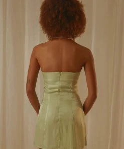 Peppermayo Exclusive Ivy Vine Mini Dress - Sage Shimmer