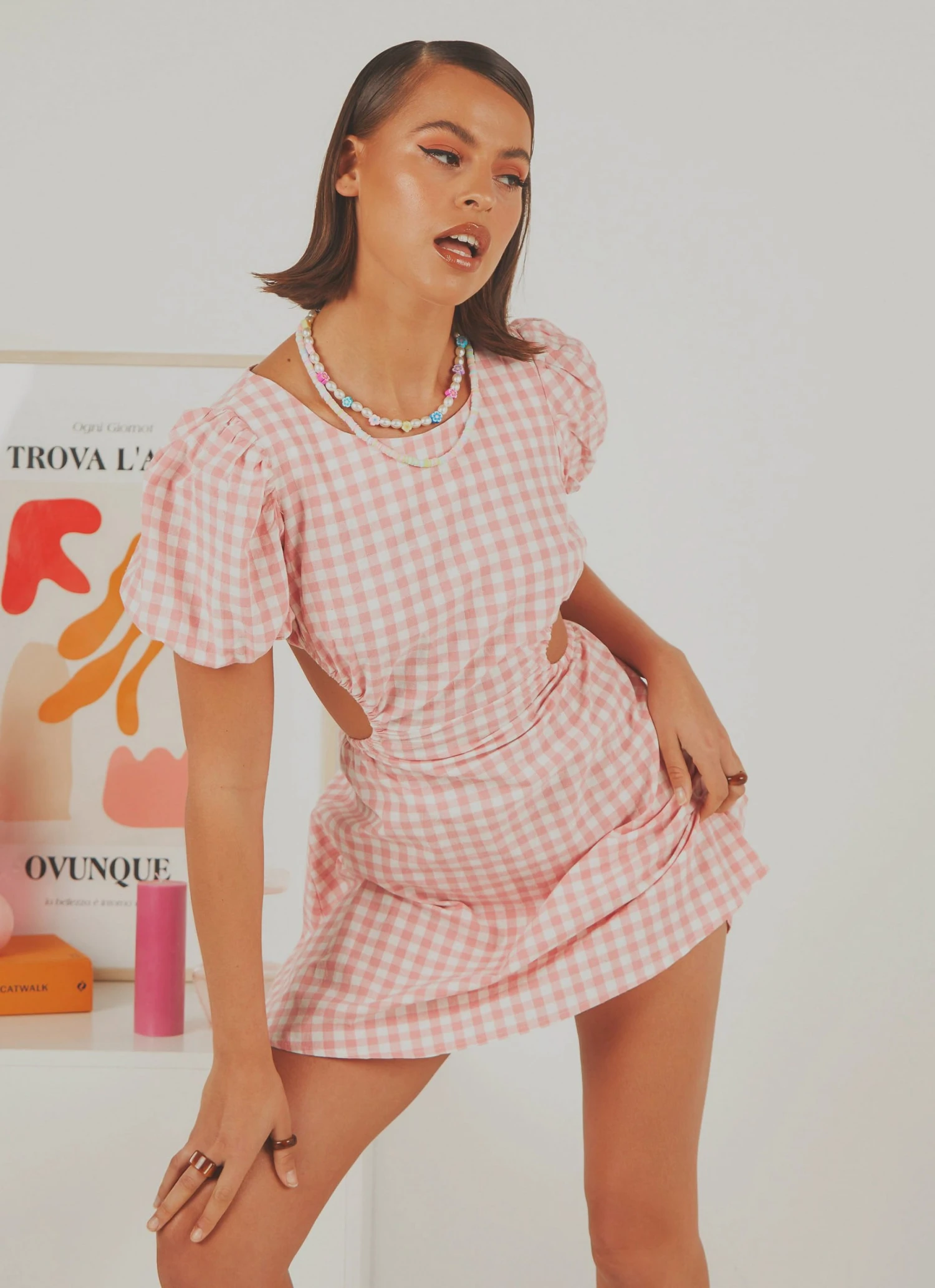 Peppermayo Exclusive Anglais Mini Dress - Pink Gingham 4 Peppermayo Exclusive Anglais Mini Dress - Pink Gingham