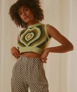 Peppermayo Main Thing Knit Top - Green Print New & Most Loved 8 Peppermayo Main Thing Knit Top - Green Print New & Most Loved