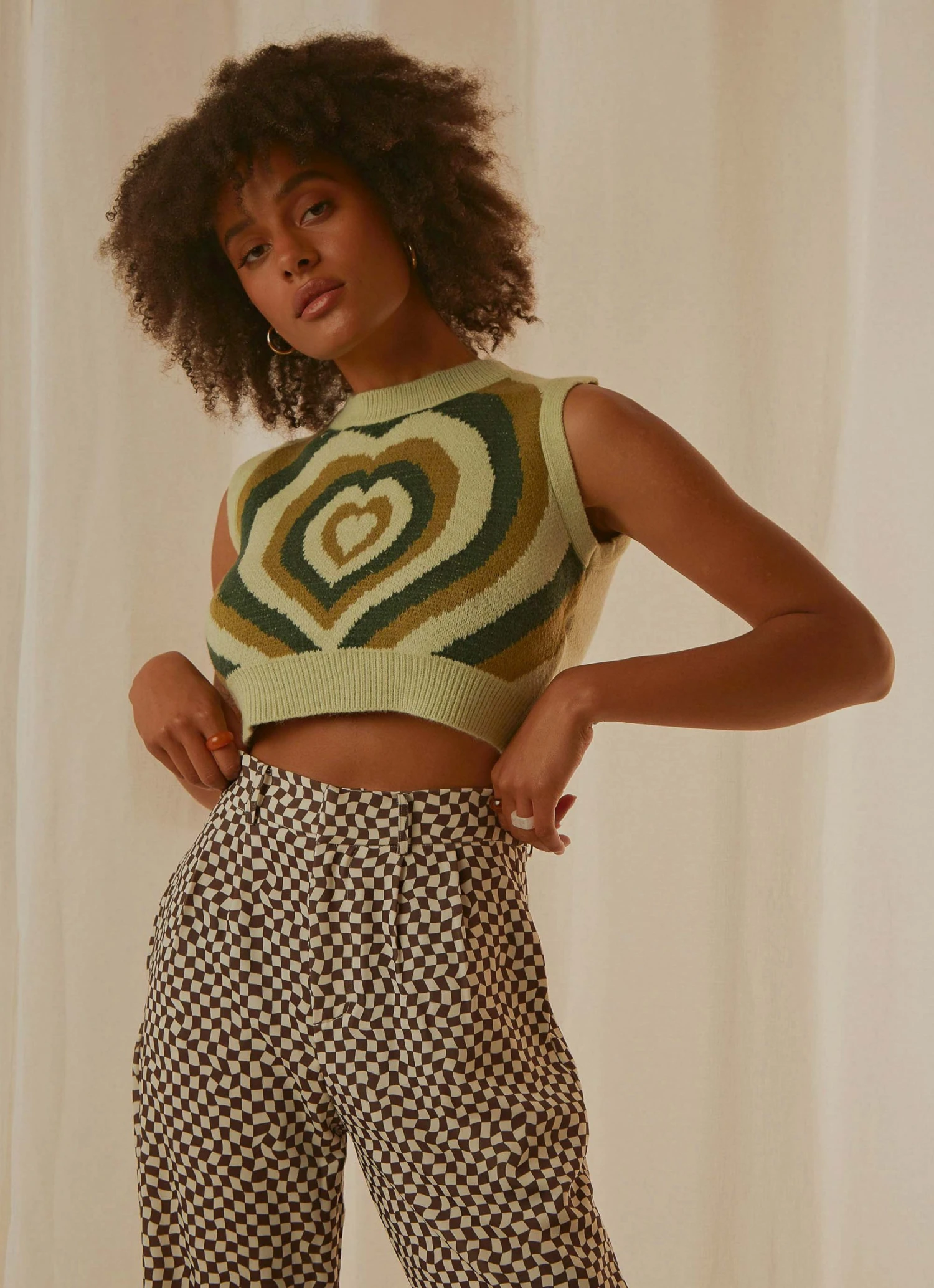 Peppermayo Main Thing Knit Top - Green Print New & Most Loved 4 Peppermayo Main Thing Knit Top - Green Print New & Most Loved