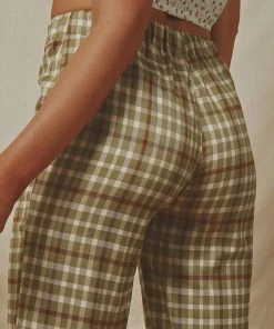 Peppermayo New & Most Loved Go On Tour Plaid Pants - Green