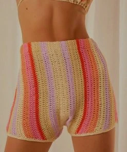Peppermayo Exclusive New & Most Loved Sunburst Crochet Shorts - Pink Stripe - Pre-Order 11 Peppermayo Exclusive New & Most Loved Sunburst Crochet Shorts - Pink Stripe - Pre-Order