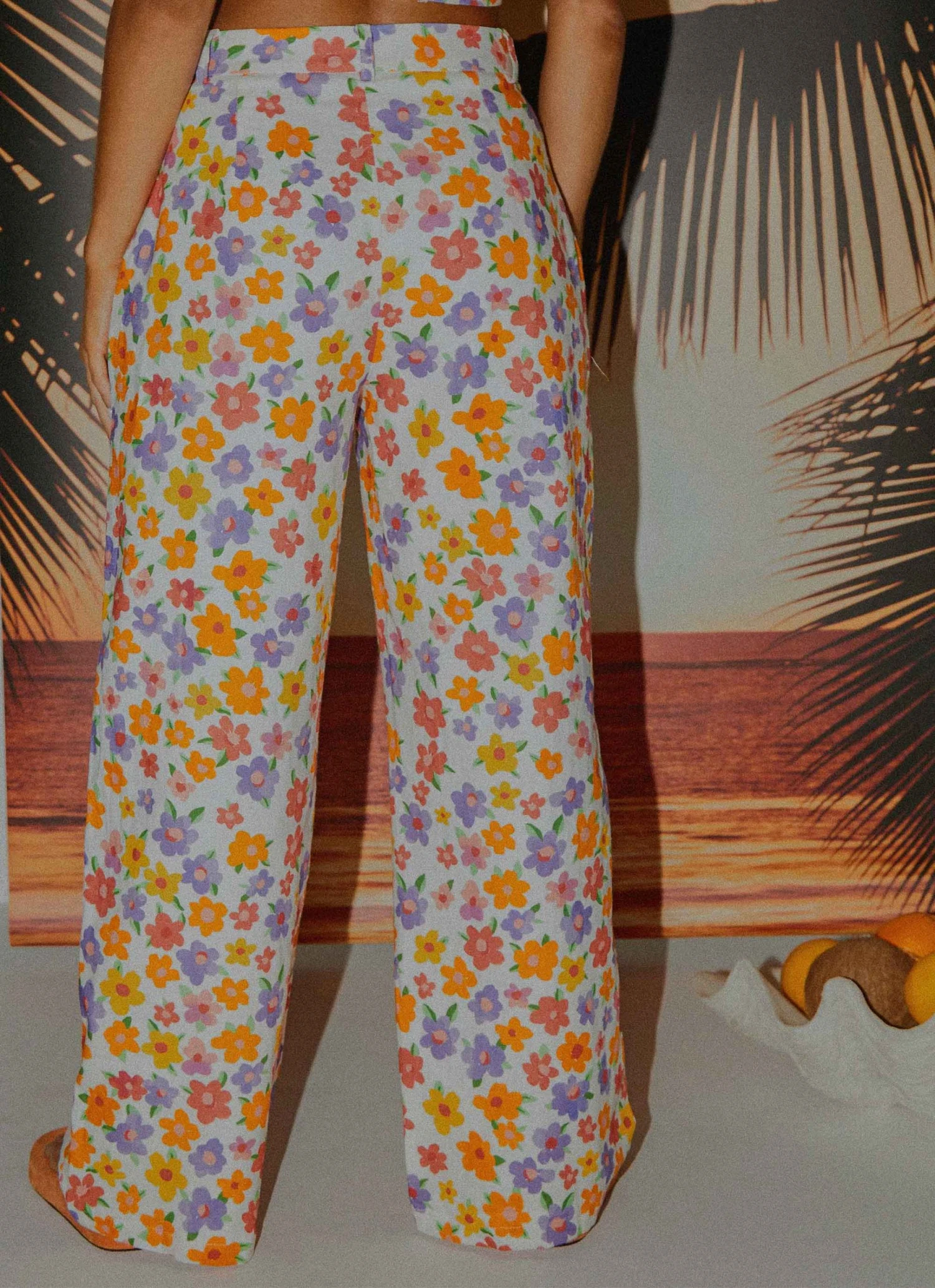 Peppermayo Exclusive Isola Linen Pants - Blooming Peppermayo Exclusive Isola Linen Pants - Blooming