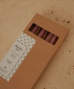 Candle Co New & Most Loved Moreton Eco Taper Candle Pack Of 4 - Rose Pink