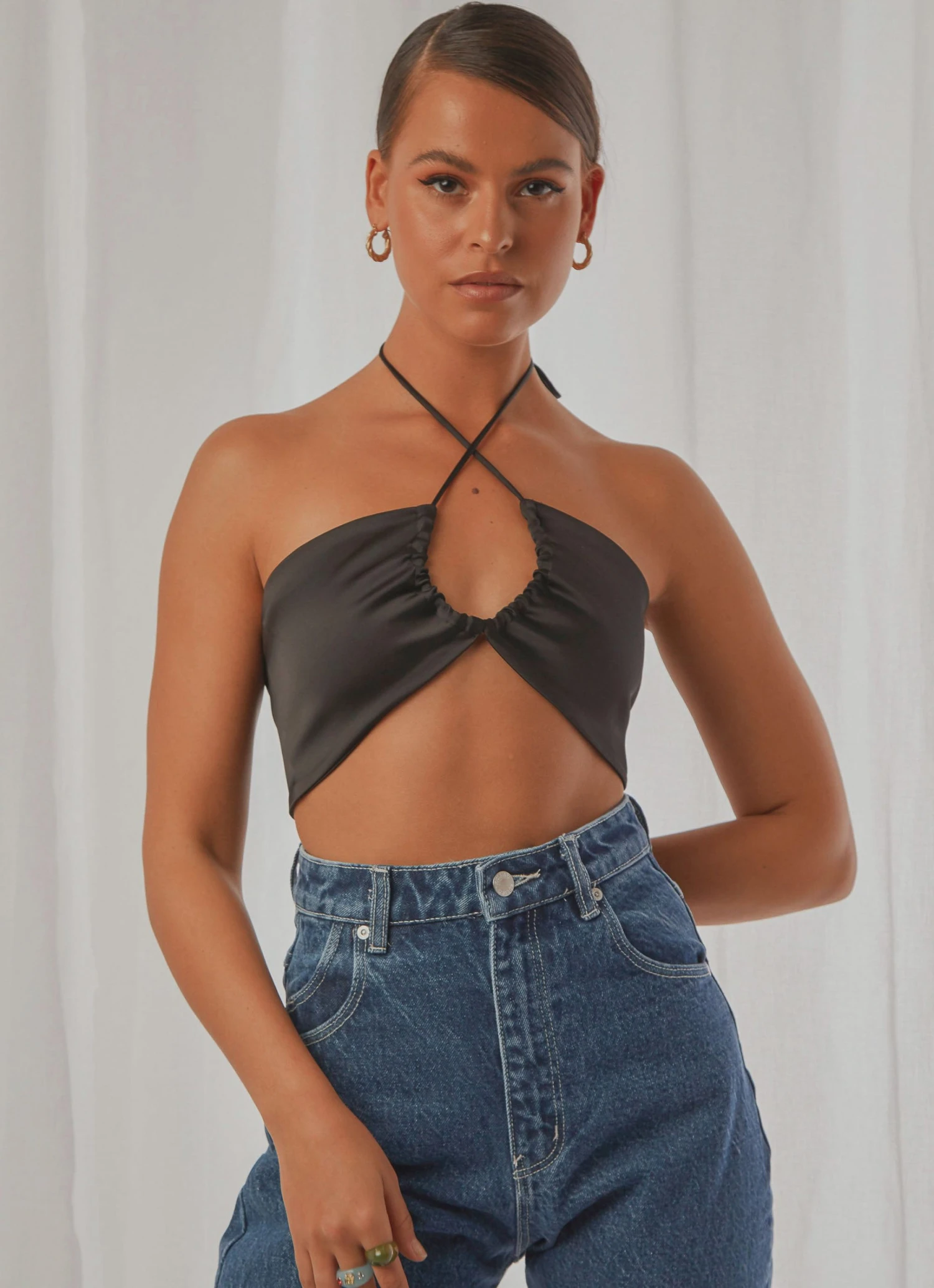 Peppermayo Exclusive Angel Like You Crop - Black New & Most Loved 3 Peppermayo Exclusive Angel Like You Crop - Black New & Most Loved