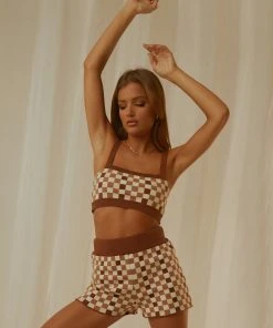 Peppermayo Exclusive Remix It Knit Crop - Choc Check New & Most Loved 11 Peppermayo Exclusive Remix It Knit Crop - Choc Check New & Most Loved