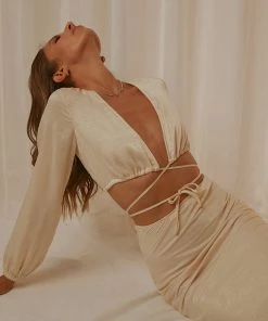 Peppermayo Exclusive Soleil Tie Top - Ivory