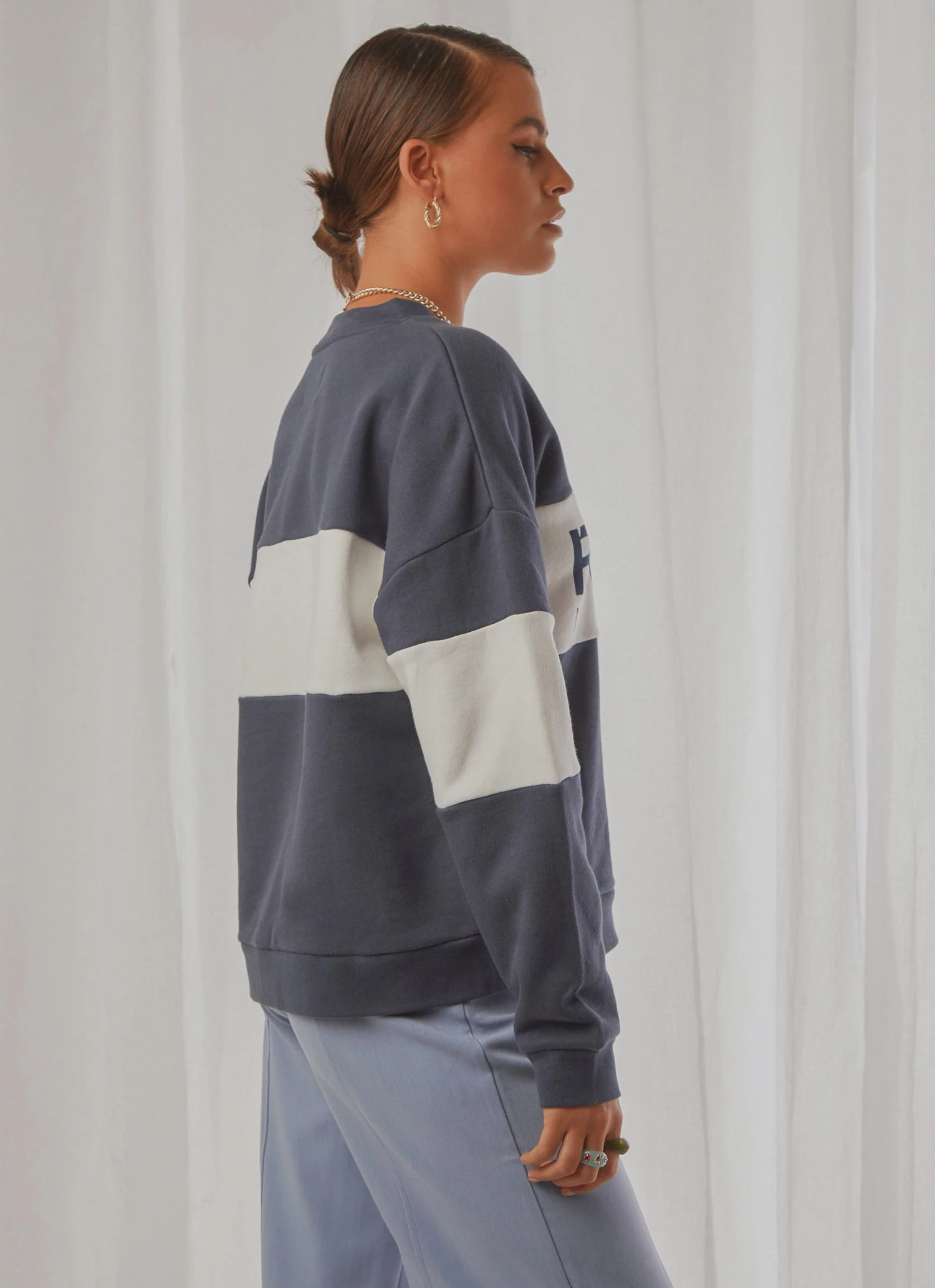 Rolla's New & Most Loved Split Logo Sweater - Navy 6 Rolla's New & Most Loved Split Logo Sweater - Navy