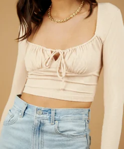 Peppermayo New Tops In Vogue Top - Beige