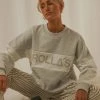 Rolla's Split Logo Sweater - Grey Marle