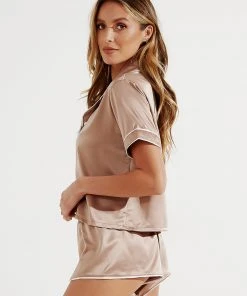 Zahlii Sleep Fawn Signatory Top - Fawn