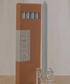 Candle Co New & Most Loved Moreton Eco Dinner Candle 4 Pack - Pastel Blue