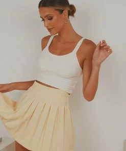 Peppermayo In Her Eyes Knit Crop - White New & Most Loved