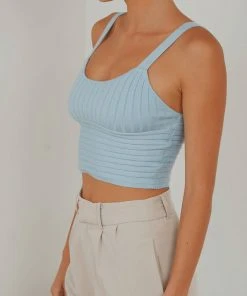 Peppermayo In Her Eyes Knit Crop - Blue 8 Peppermayo In Her Eyes Knit Crop - Blue