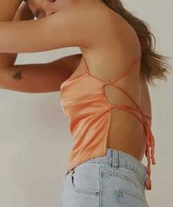 Peppermayo Exclusive Secret Rendezvous Crop Top - Orange New Tops 9 Peppermayo Exclusive Secret Rendezvous Crop Top - Orange New Tops