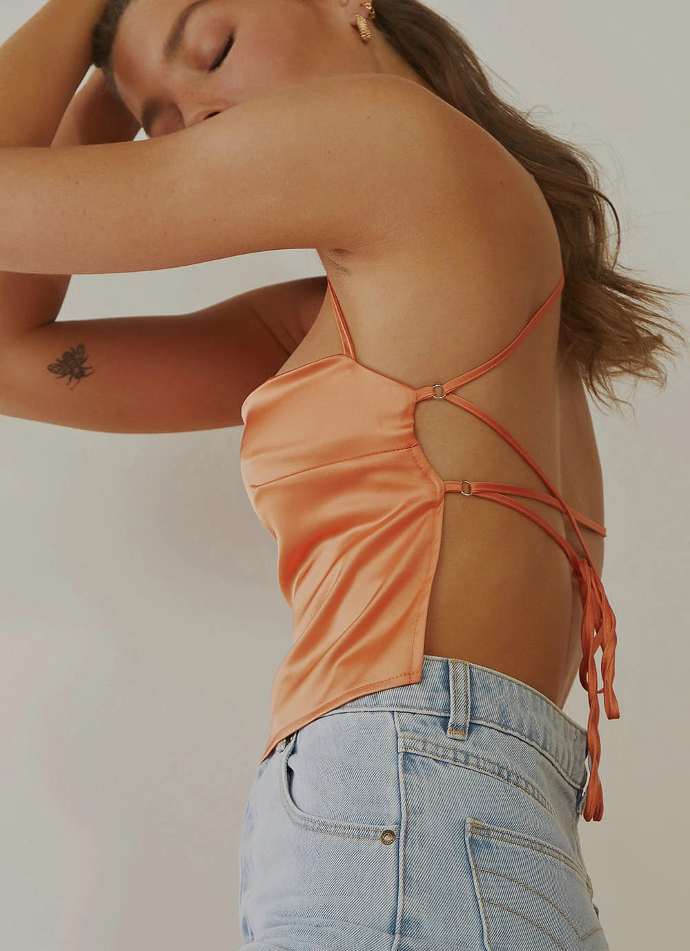 Peppermayo Exclusive Secret Rendezvous Crop Top - Orange New Tops 5 Peppermayo Exclusive Secret Rendezvous Crop Top - Orange New Tops