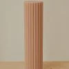 Candle Co New & Most Loved Moreton Eco Fluted Pillar - Latte 1 Candle Co New & Most Loved Moreton Eco Fluted Pillar - Latte