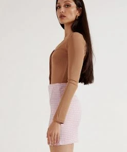 Peppermayo Reading You Bodysuit - Tan