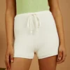 Peppermayo Fine Line Knit Shorts - White