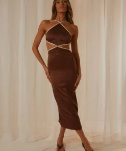 Peppermayo Exclusive Thea Maxi Dress - Chocolate 9 Peppermayo Exclusive Thea Maxi Dress - Chocolate