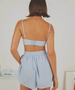 Peppermayo Exclusive Coasting Bralette - Blue & White Stripe 11 Peppermayo Exclusive Coasting Bralette - Blue & White Stripe