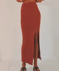 Peppermayo Soraya Midi Skirt - Brown