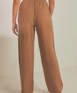 Nude Lucy Marvin Wide Leg Pant - Coffee 11 Nude Lucy Marvin Wide Leg Pant - Coffee