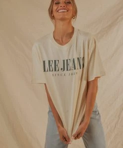 Lee Baggy Tee - Ecru New & Most Loved