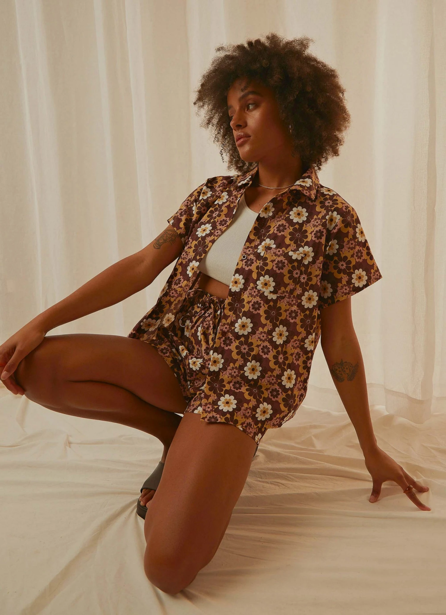 Peppermayo Exclusive Woodstock Shirt - Retro Floral 4 Peppermayo Exclusive Woodstock Shirt - Retro Floral