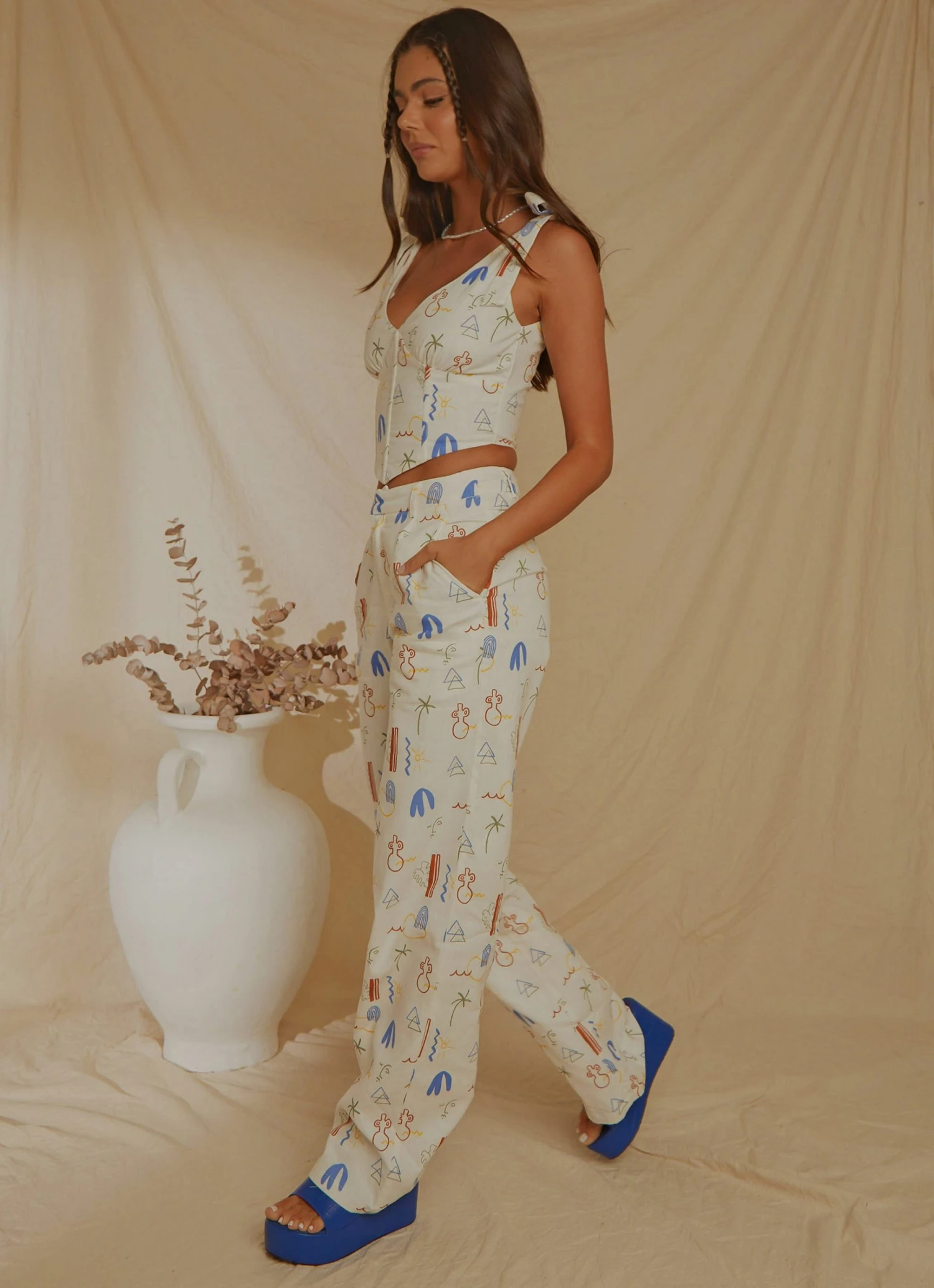 Peppermayo Exclusive Isola Linen Pants - Santorini 4 Peppermayo Exclusive Isola Linen Pants - Santorini