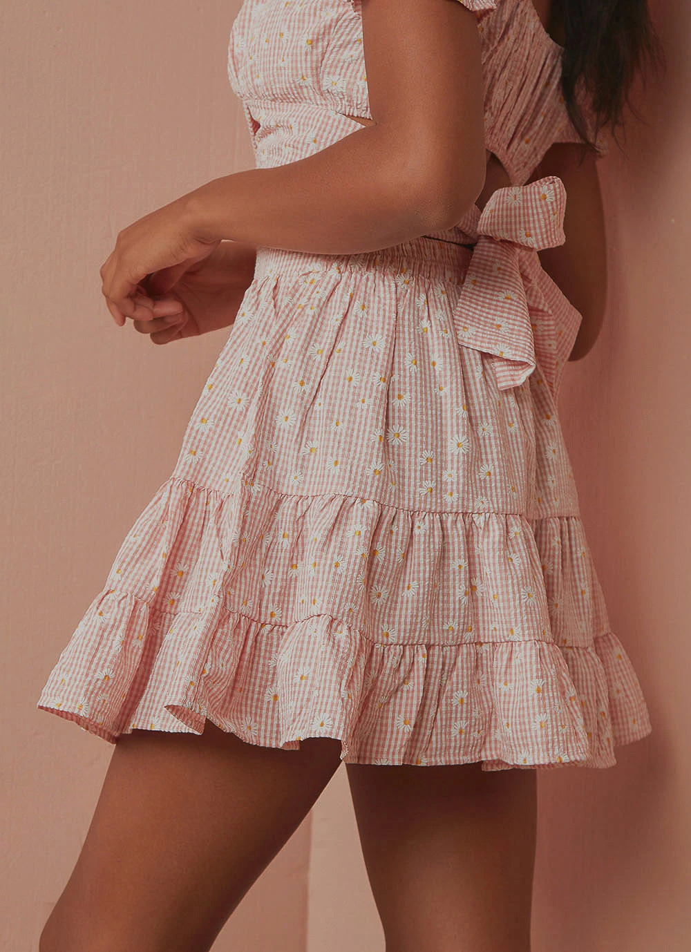 Peppermayo Horizons Mini Skirt - Pink Floral New & Most Loved 6 Peppermayo Horizons Mini Skirt - Pink Floral New & Most Loved