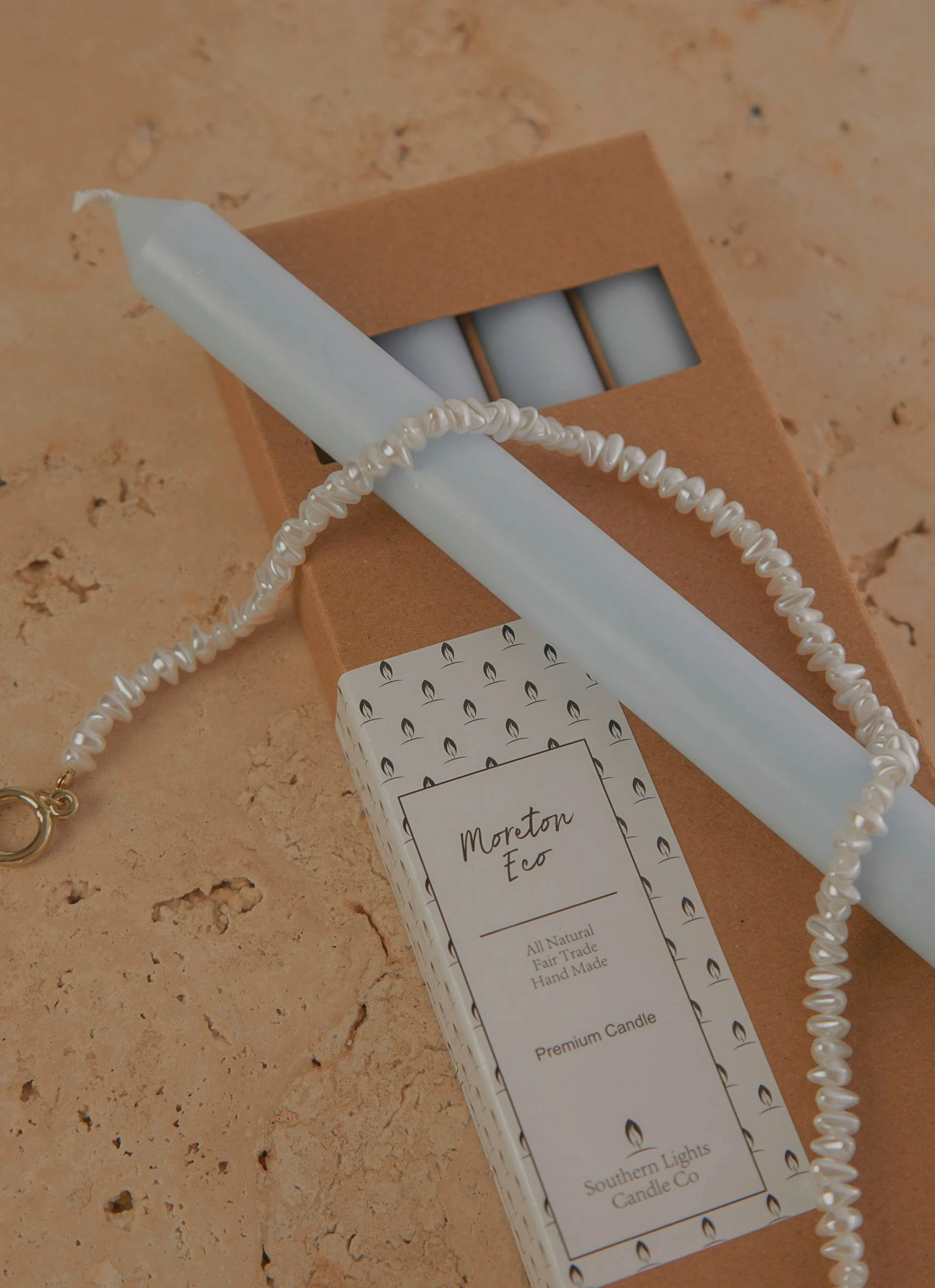 Candle Co New & Most Loved Moreton Eco Dinner Candle 4 Pack - Pastel Blue 5 Candle Co New & Most Loved Moreton Eco Dinner Candle 4 Pack - Pastel Blue