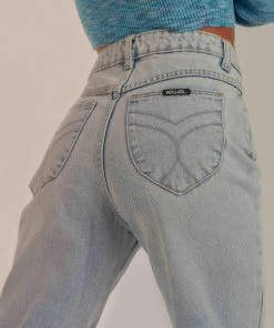 Rolla's New & Most Loved Original Straight Jean - Sunbleach