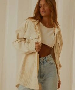 Nude Lucy New & Most Loved Paige Corduroy Shacket - Nutmeg 10 Nude Lucy New & Most Loved Paige Corduroy Shacket - Nutmeg