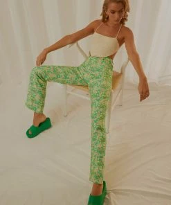 Rolla's Jade Floral Bootcut Pant - Apple New & Most Loved