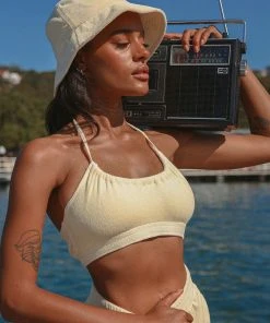 Peppermayo Exclusive Positano Terry Crop - Yellow 15 Peppermayo Exclusive Positano Terry Crop - Yellow