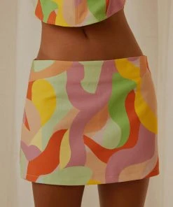 Peppermayo Exclusive Morning Market Mini Skirt - Paloma