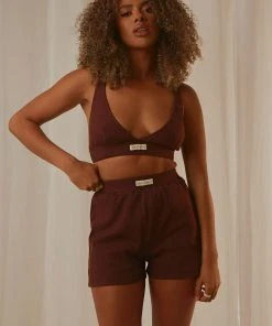 Peppermayo Exclusive PM Basic Organic Cotton Bralette - Choc Brown New & Most Loved 4 Peppermayo Exclusive PM Basic Organic Cotton Bralette - Choc Brown New & Most Loved