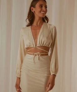 Peppermayo Exclusive Soleil Tie Top - Ivory 9 Peppermayo Exclusive Soleil Tie Top - Ivory