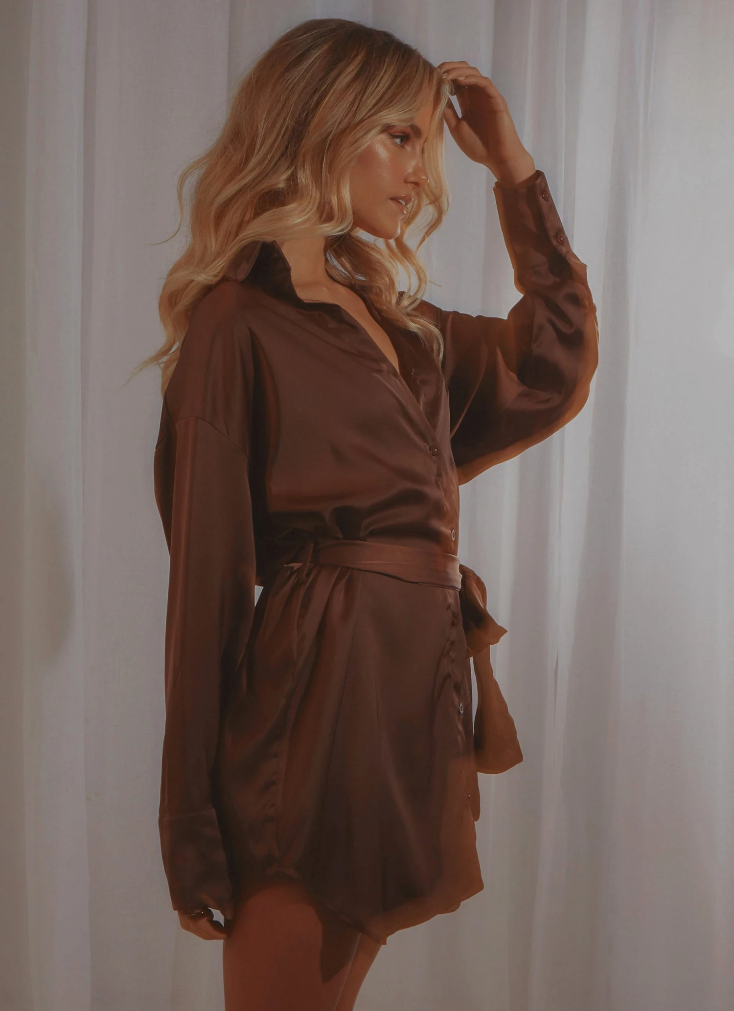 Peppermayo Exclusive Faye Mini Shirt Dress - Choc Brown 6 Peppermayo Exclusive Faye Mini Shirt Dress - Choc Brown