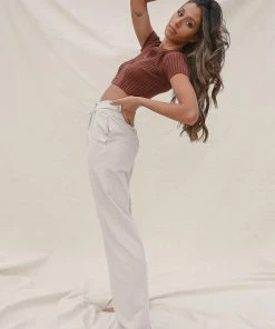 Peppermayo Exclusive Weekend Mode Pants - Taupe New & Most Loved