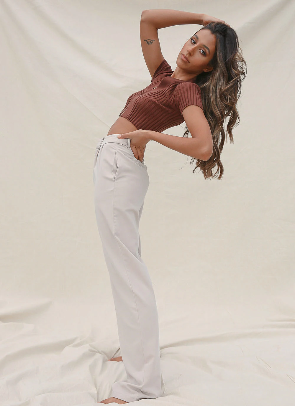 Peppermayo Exclusive Weekend Mode Pants - Taupe New & Most Loved Peppermayo Exclusive Weekend Mode Pants - Taupe New & Most Loved